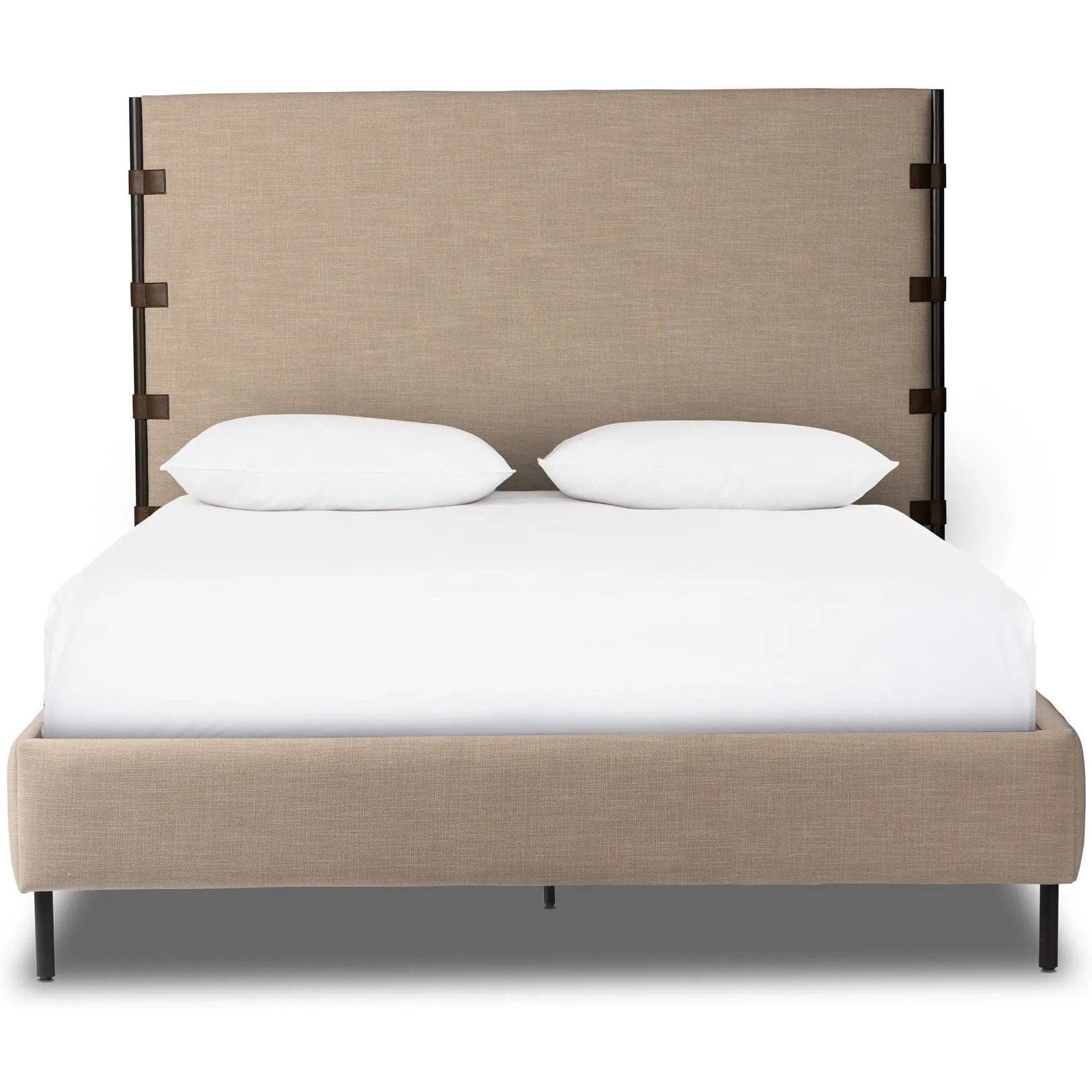 Featuring Anderson Palm Ecru Bed by Four Hands at Amethyst Home. Elevate your bedroom with the Anderson Palm Ecru Bed. This stunning bed will add a touch of elegance and sophistication to your space. Crafted with attention to detail, it promises both style and comfort. Upgrade your bedroom with this luxurious addition.
KingOverall Dimensions: 81.50"w x 85.00. Amethyst Home provides interior design, new home construction design consulting, vintage area rugs, and lighting in the Portland metro area.