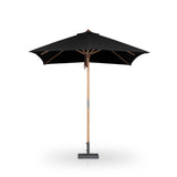 Baska Outdoor Rectangular Umbrella - Fine Sanded Teak-Fsc / Arashi Black - Arashi Black | shipping 10/25/2026