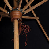 Baska Outdoor Rectangular Umbrella - Fine Sanded Teak-Fsc / Arashi Black - Arashi Black | shipping 10/25/2026