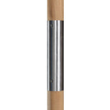 Baska Outdoor Round Umbrella - Fine Sanded Teak-Fsc / Arashi Graphite - Arashi Graphite