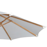 Baska Outdoor Round Umbrella - Fine Sanded Teak-Fsc / Arashi Salt - Arashi Salt | shipping 07/31/2026