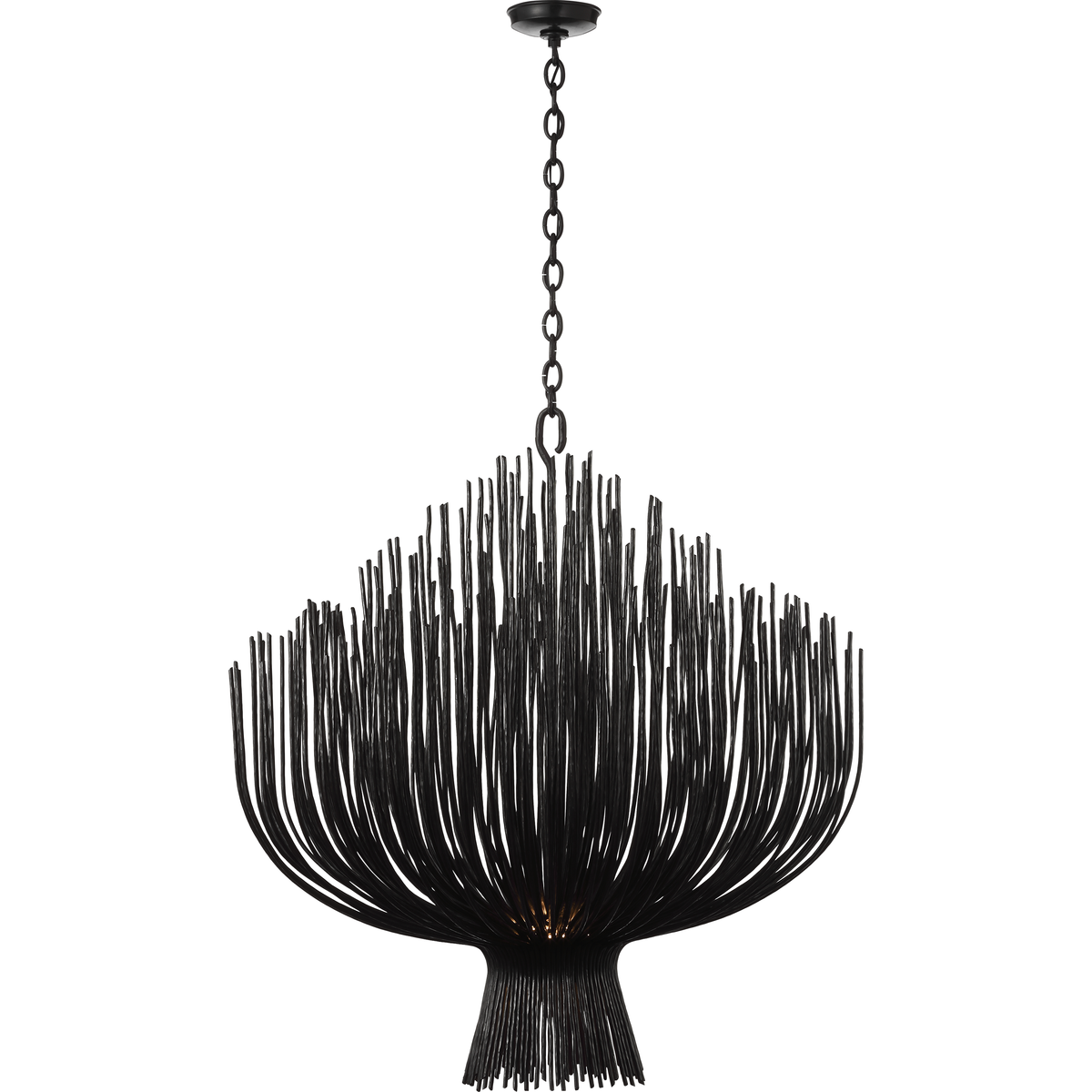 Astra 42" Sculpted Chandelier Aged Iron | shipping 11/20/2025