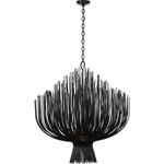 Featuring Astra 42" Sculpted Chandelier Aged Iron by Visual Comfort at Amethyst Home. Elevate your space with the Astra 42" Sculpted Chandelier in Aged Iron. This luxurious chandelier exudes sophistication with its sculpted design and aged iron finish. Perfect for adding an air of exclusivity to any room, it's sure to impress with its elegant lighting and exquisite craftsmanship. El. Amethyst Home provides interior design, new construction, custom furniture, and area rugs in the Seattle metro area