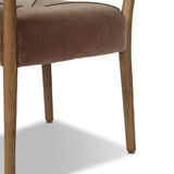Auden Dining Arm Chair - Monte Mushroom | shipping 10/10/2026