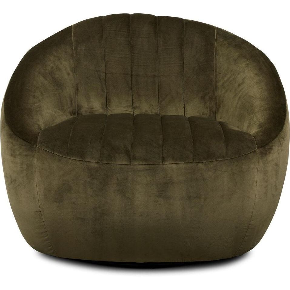 Audie Surrey Olive Swivel Chair  Four Hands