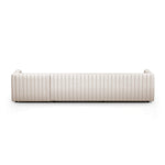 Featuring Augustine Dover Crescent 2-Piece Sectional by Four Hands at Amethyst Home. A dramatically channeled sofa with white linen-blend upholstery offers a crisp, clean look and sumptuous sit. Two-piece sectional with right arm-facing chaise, sized for larger spaces.Left ChaiseOverall Dimensions: 126.00"w x 64.00"d x 26.50"hWeight: 189.59 lbsRight ChaiseOverall Dimensions: 126.0. Amethyst Home provides interior design, new construction, custom furniture, and area rugs in the Park City metro area