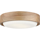 Aurelle 13" Flush Mount - Natural Honey | shipping 11/07/2026