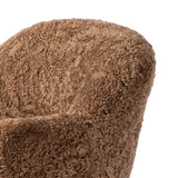 Aurora Swivel Chair - Amber Shearling