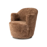 Aurora Swivel Chair - Amber Shearling