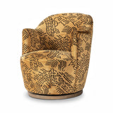 Aurora Swivel Chair - Balkan Ochre