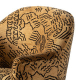 Aurora Swivel Chair - Balkan Ochre