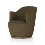 Aurora Swivel Chair - Fiqa Boucle Olive - FIQA Boucle Olive
