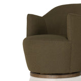 Aurora Swivel Chair - Fiqa Boucle Olive - FIQA Boucle Olive