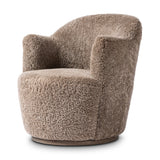 Aurora Swivel Chair - Taupe Shearling | shipping 09/15/2026