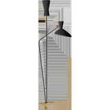 Austen Large Dual Function Matte Black Floor Lamp  Visual Comfort