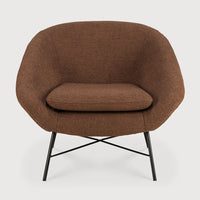 Featuring Barrow Copper Lounge Chair by Ethnicraft at Amethyst Home. Seeking its inspiration from the 50s, the Barrow lounge chair has an irresistible vintage vibe. The lightness of the metal foot base teamed with premium upholstery are a timeless addition to any space. Let yourself melt into the warm embrace of this incredibly comfortable chair.Weight : 42 lb Dimensions: 31.5 in W x. Amethyst Home provides interior design, new construction, custom furniture, and area rugs in the Austin metro area