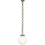 Bellamy 1 Light Statement Chain 12" Globe Chandelier