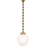 Bellamy 1 Light Statement Chain 16" Globe Chandelier