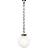 Bellamy 1 Light Statement Chain 16" Globe Chandelier
