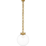 Bellamy 1 Light Statement Chain 16" Globe Chandelier