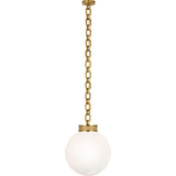 Bellamy 1 Light Statement Chain 16" Globe Chandelier