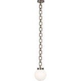 Bellamy 1 Light Statement Chain 8" Globe Chandelier