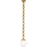 Bellamy 1 Light Statement Chain 8" Globe Chandelier
