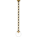 Bellamy 1 Light Statement Chain 8" Globe Chandelier
