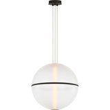 Bicono Round 18 Pendant - Nightshade Black