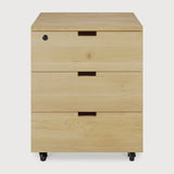 Featuring Billy Varnished Oak Drawer Unit by Ethnicraft at Amethyst Home. Organise your work space with the Billy drawer unit in solid oak. It features three soft-closing drawers and easy access thanks to the handy wheels. On its own or under a desk, it is the simple staple every office needs.Weight : 75 lb Dimensions: 22.5 in W x 20 in L x 24.5 in HBrushed : NoCollection : BillyFi. Amethyst Home provides interior design, new construction, custom furniture, and area rugs in the Monterey metro area