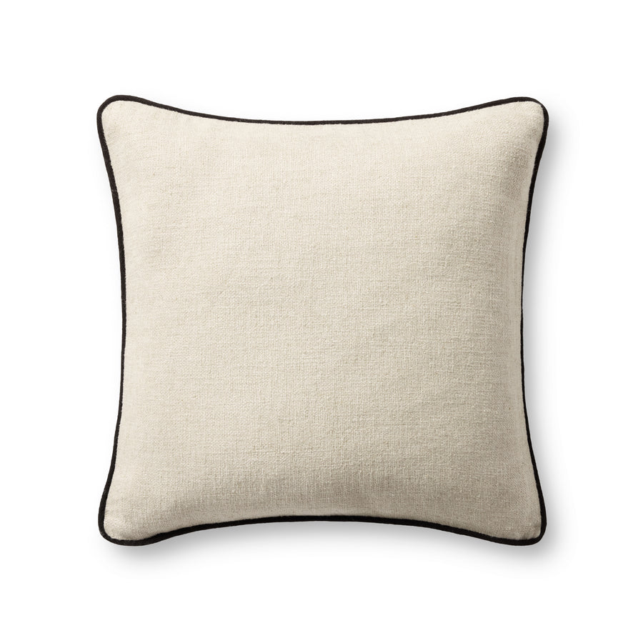Jeremiah Brent x Loloi  Hudson Natural / Black Pillow
