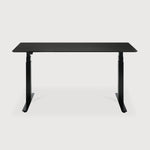 Featuring Bok Black Us Oak Black Adjustable Desk by Ethnicraft at Amethyst Home. The Bok adjustable desk was designed with the importance of health and good posture in mind. The motorised system in its legs allows the tabletop to be elevated to the height of your liking. That way, you can easily switch between sitting and standing throughout the workday. Choose between white or bl. Amethyst Home provides interior design, new construction, custom furniture, and area rugs in the Nashville metro area