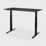 Featuring Bok Black Us Oak Black Adjustable Desk by Ethnicraft at Amethyst Home. The Bok adjustable desk was designed with the importance of health and good posture in mind. The motorised system in its legs allows the tabletop to be elevated to the height of your liking. That way, you can easily switch between sitting and standing throughout the workday. Choose between white or b. Amethyst Home provides interior design, new construction, custom furniture, and area rugs in the Scottsdale metro area
