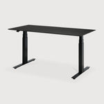 Featuring Bok Black Us Oak Black Adjustable Desk by Ethnicraft at Amethyst Home. The Bok adjustable desk was designed with the importance of health and good posture in mind. The motorised system in its legs allows the tabletop to be elevated to the height of your liking. That way, you can easily switch between sitting and standing throughout the workday. Choose between white or black . Amethyst Home provides interior design, new construction, custom furniture, and area rugs in the Tampa metro area