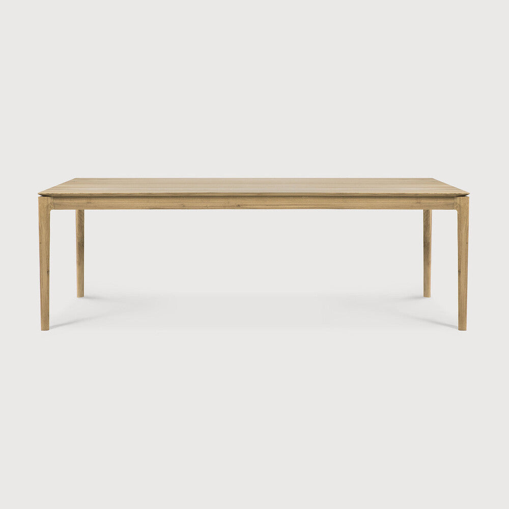 Featuring Bok Oiled Oak Dining Table by Ethnicraft at Amethyst Home. Just like its matching chair, the Bok dining table has become one of our signature designs. Its airy shape yet rock solid construction make this piece a timeless and remarkable design to enjoy for years to come.Collection : BokComfortably seats up to : 10 peopleExtendable : NoFinish : OiledMain Material : OakShape . Amethyst Home provides interior design, new construction, custom furniture, and area rugs in the Houston metro area