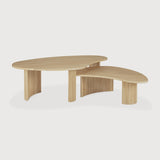 Featuring Boomerang Oak Coffee Table by Ethnicraft at Amethyst Home. Playful, pebble shapes set on a beautiful, folded, base. The Boomerang coffee table is a fantastic and well-proportioned addition to any space. Configured with the two sizes together, or as a stand-alone, this design is sure to capture attention.Adjustable Feet : NoBrushed : NoCollection : BoomerangFinish : OiledF. Amethyst Home provides interior design, new construction, custom furniture, and area rugs in the Portland metro area