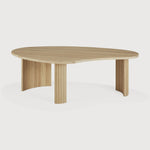 Featuring Boomerang Oak Coffee Table by Ethnicraft at Amethyst Home. Playful, pebble shapes set on a beautiful, folded, base. The Boomerang coffee table is a fantastic and well-proportioned addition to any space. Configured with the two sizes together, or as a stand-alone, this design is sure to capture attention.Adjustable Feet : NoBrushed : NoCollection : BoomerangFinish : Oile. Amethyst Home provides interior design, new construction, custom furniture, and area rugs in the Washington metro area