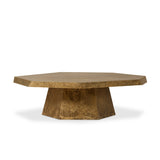 Brooklyn Aluminum Coffee Table - Antiqued Brass Aluminum