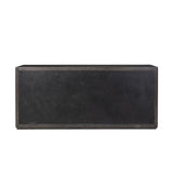 Bucco 6 Drawer Dresser - Black Faux Shagreen | shipping 12/15/2026
