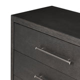 Bucco 6 Drawer Dresser - Black Faux Shagreen | shipping 12/15/2026