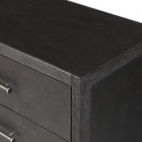 Bucco 6 Drawer Dresser - Black Faux Shagreen | shipping 12/15/2026