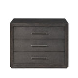 Bucco Nightstand - Black Faux Shagreen | shipping 12/15/2026