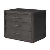 Bucco Nightstand - Black Faux Shagreen | shipping 12/15/2026