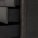 Bucco Nightstand - Black Faux Shagreen | shipping 12/15/2026