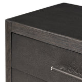 Bucco Nightstand - Black Faux Shagreen | shipping 12/15/2026