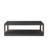 Bucco Rectangular Coffee Table - Black Oak Solid | shipping 12/15/2026