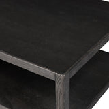 Bucco Rectangular Coffee Table - Black Oak Solid | shipping 12/15/2026