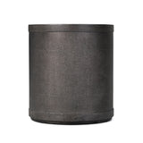 Bucco Round End Table - Black Faux Shagreen | shipping 12/15/2026
