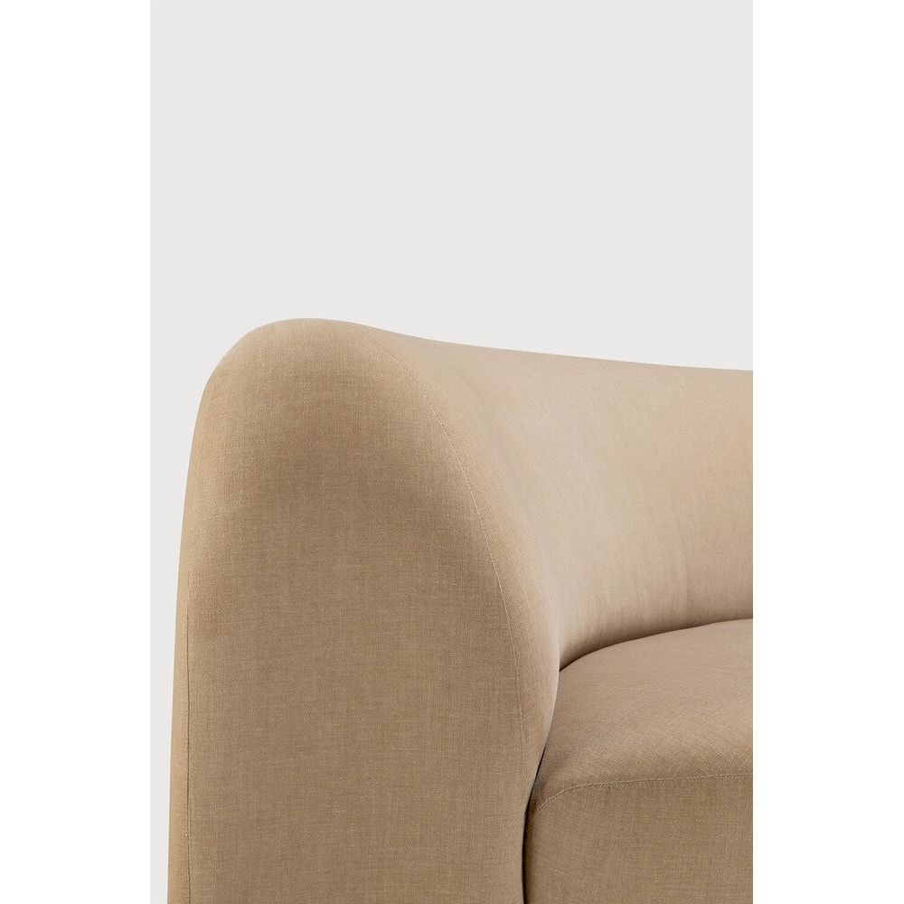 Featuring Bulky Light Sepia Modular Sofa by Ethnicraft at Amethyst Home. The Bulky celebrates simplicity and versatility in one cohesive form. Its mono-volume design, softened by rounded corners and accentuated with subtle stitching details, lends understated elegance to any space. The clean silhouette pairs with luxurious upholstery and thoughtful contours to provide lasting com. Amethyst Home provides interior design, new construction, custom furniture, and area rugs in the Alpharetta metro area