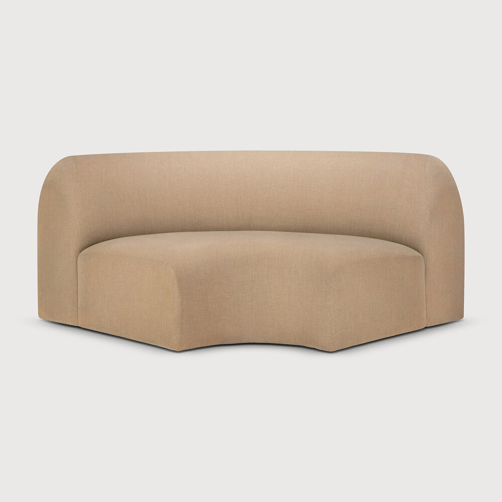 Featuring Bulky Light Sepia Modular Sofa by Ethnicraft at Amethyst Home. The Bulky celebrates simplicity and versatility in one cohesive form. Its mono-volume design, softened by rounded corners and accentuated with subtle stitching details, lends understated elegance to any space. The clean silhouette pairs with luxurious upholstery and thoughtful contours to provide lasting com. Amethyst Home provides interior design, new construction, custom furniture, and area rugs in the Des Moines metro area